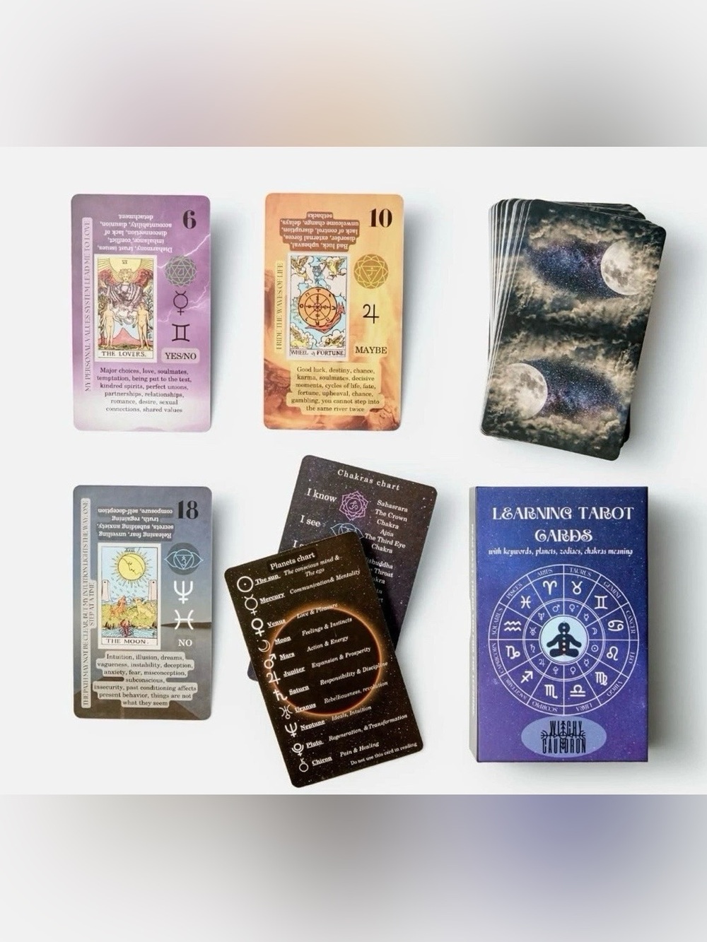 Witchy Cauldron Learning Tarot, Tarot Cards for Beginners New Sealed Box